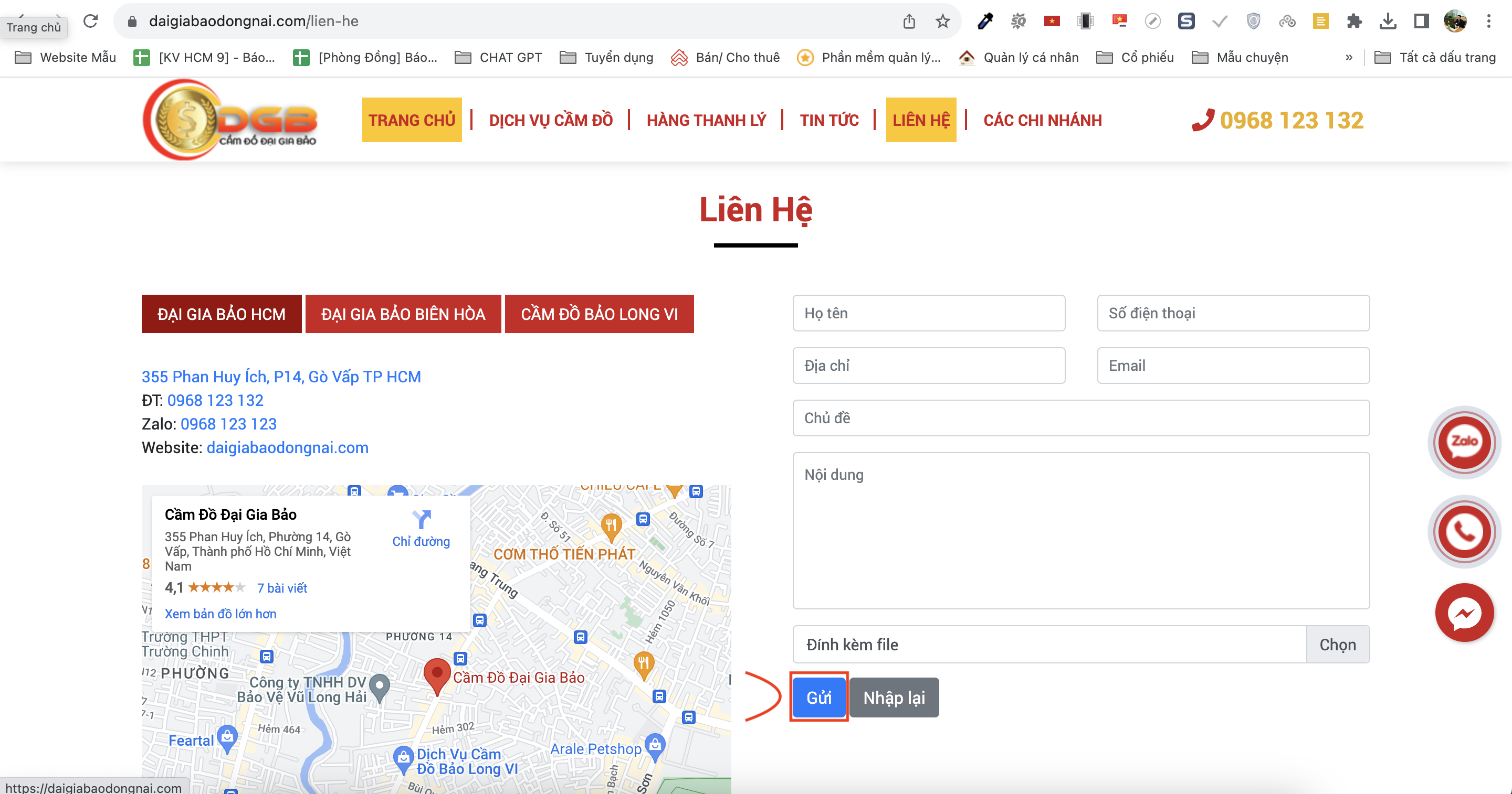 Chính sách bảo mật cầm đồ